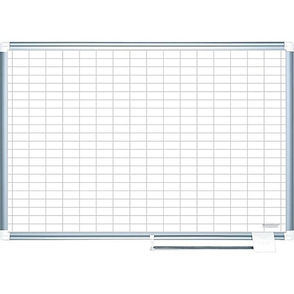 MasterVision Platinum Plus Magnetic Porcelain Planning Board, Aluminum Frame, 6 x 4 (CR1230830)