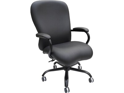 Boss Office Products CaressoftPlus Executive Big & Tall Chair, Black (B990-CP)
