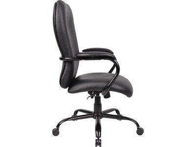Boss Office Products CaressoftPlus Executive Big & Tall Chair, Black (B990-CP)