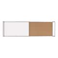 Mastervision Cork & Dry Erase Combo Dry-Erase & Bulletin Board, Silver Frame, 3 x 1.5 (XA10003700)