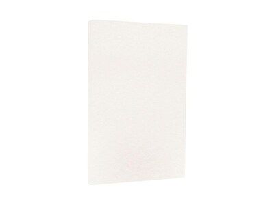 JAM Paper 65 lb. Cardstock Paper, 8.5 x 14, White Parchment, 50 Sheets/Pack (17128860)