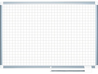 MasterVision Gold Ultra Magnetic Lacquered Steel Planning Board, Aluminum Frame, 6 x 4 (MA2747830)