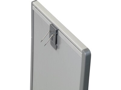 Quartet Arc Cubicle Painted Steel Dry-Erase Whiteboard, Aluminum Frame, 2' x 1' (ARC2414)