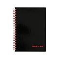 Black N Red Black n Red 1-Subject Professional Notebooks, 5.88 x 8.25, Wide Ruled, 70 Sheets, Bl