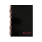 Black N' Red Black n' Red 1-Subject Professional Notebooks, 5.88" x 8.25", Wide Ruled, 70 Sheets, Black (L67000)