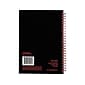Black N' Red Black n' Red 1-Subject Professional Notebooks, 5.88" x 8.25", Wide Ruled, 70 Sheets, Black (L67000)