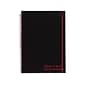 Black n Red Professional Notebook, 8.25 x 11.75, Wide Ruled, 70 Sheets, Black (E67008)