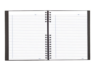 Blueline NotePro 1-Subject Professional Notebooks, 8.5" x 10.75", College Ruled, 150 Sheets, Black (A10300.BLK)