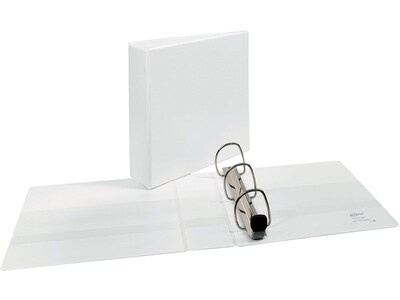 Avery Heavy Duty 3" 3-Ring View Binder, White, 4/Pack (79193CT)
