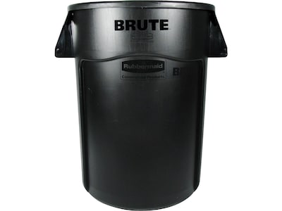 Rubbermaid Brute Indoor Trash Can w/ No Lid, Black Resin, 44 Gal. (FG264360BLA)