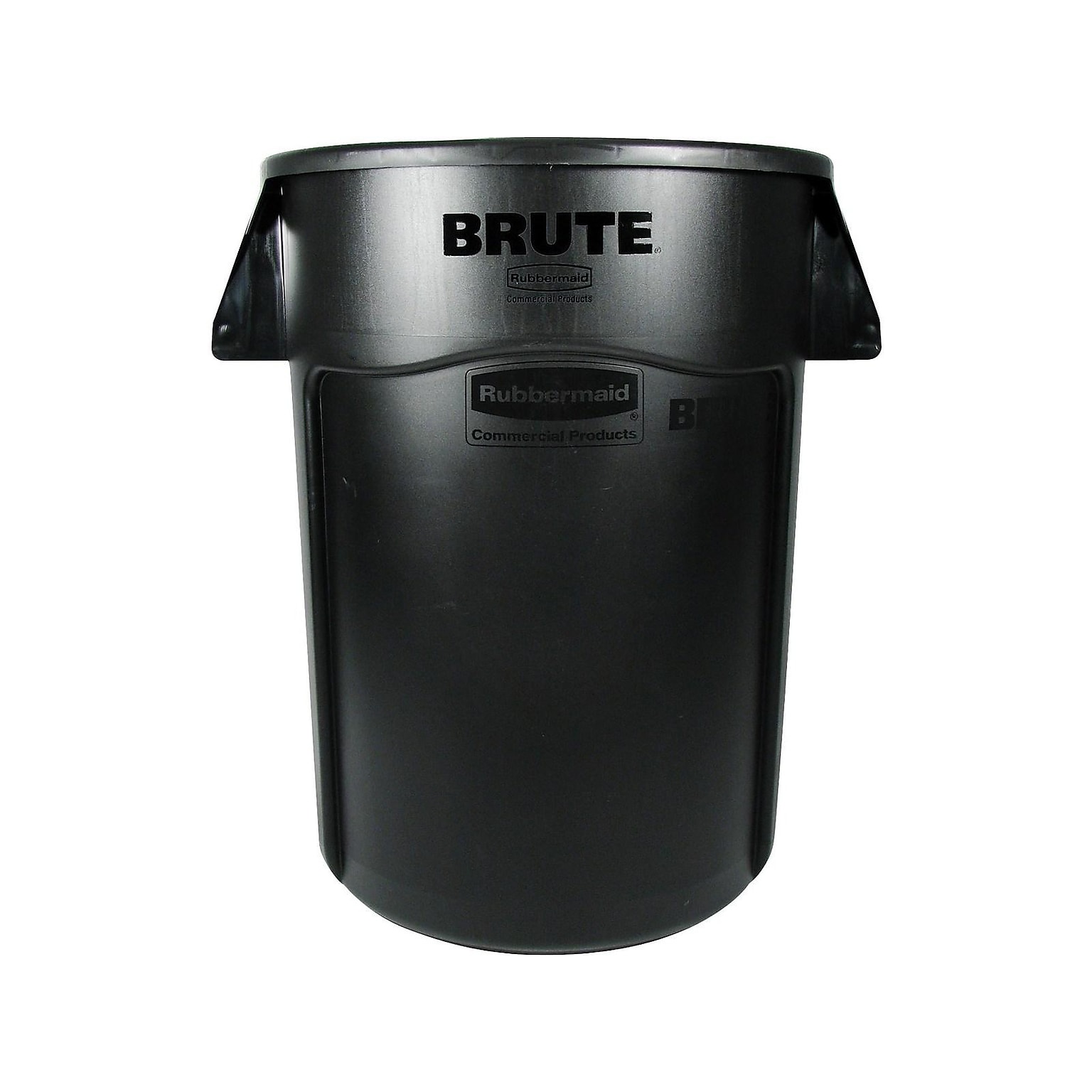 Rubbermaid Brute Indoor Trash Can w/ No Lid, Black Resin, 44 Gal. (FG264360BLA)