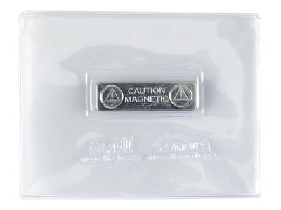 IDville Magnet ID Badge Holder, Clear, 25/Pack (134120431)