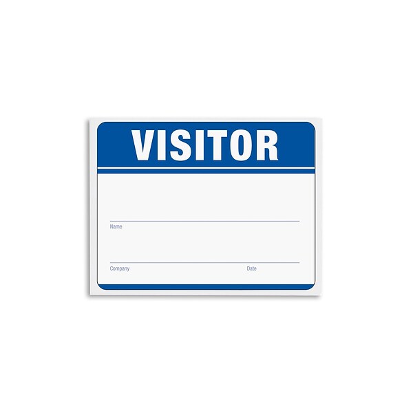 IDville Sticker Name Tags/Labels, Navy Blue, 100/Pack (1341017BL31)