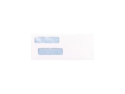 LUX Accounting Software Gummed Security Tinted Business Envelopes, 3 9/16" x 8 3/4", White, 250/Pack (WS-2371-250)