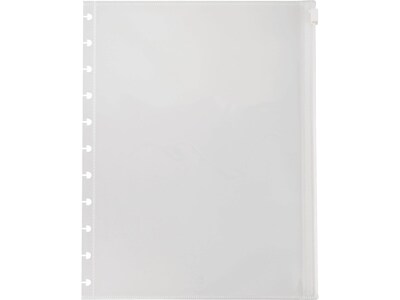 Staples Arc Poly File Pockets, Letter Size, Clear, 2/Pack (21304)