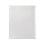 Staples® Arc System Plastic File Pocket, Letter Size, Clear, 2/Pack (21304)