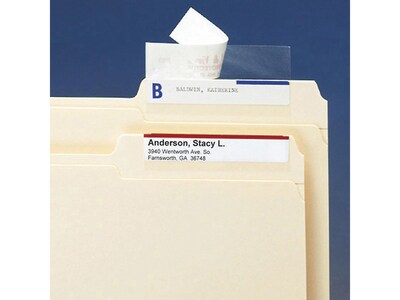 Smead Seal & View Label Protectors, 3-1/2" x 1-11/16", Clear, 100/Pack (67600)