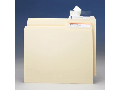 Smead Seal & View Label Protectors, 3-1/2" x 1-11/16", Clear, 100/Pack (67600)
