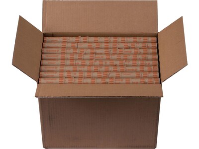 Pap-R Products Quarter Coin Wrappers, Brown 1000/Box (23025/2160640)