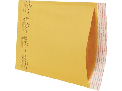 Polyair #0 Peel & Seal Ecolite Bubble Mailer, 6 x 10, Brown, 250/Carton (76-0RC)