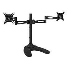 Mount-It! Dual Monitor Stand, Up To 27 Monitors, Black (MI-792)