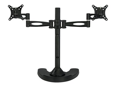 Mount-It! Dual Monitor Stand, Up To 27" Monitors, Black (MI-792)