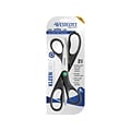 Westcott KleenEarth 8 Stainless Steel Scissors, Pointed Tip, Black, 2/Pack (15179)