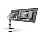 Mount-It! Dual Monitor Mount, Up To 27" Monitors, Silver (MI-732)