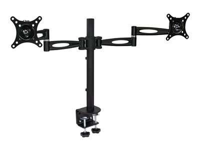 Mount-It! Dual Monitor Mount, Up To 27 Monitors, Black (MI-725)