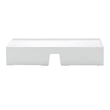 Poppin Non-Adjustable Monitor Riser, White (102092)