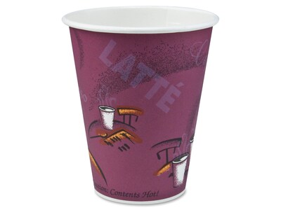 Solo Bistro® Hot Cups, 10 Oz., Multicolor, 1000/Carton (370SI-0041)