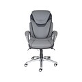 Serta AIR Bonded Leather Task Chair, Light Gray (CHR200004)
