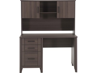 Quill Brand® Chelmsford 48 Pedestal Desk, Gray (1205010042)