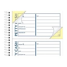 Adams 2-Part Petty Cash Carbonless Receipts Book, 2.75 x 5, 200 Forms/Book (ABF SC1156)