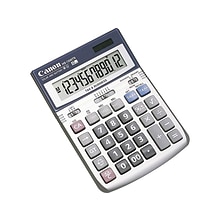 Canon HS-1200TS 7438A023AA 12-Digit Desktop Calculator, Gray/Silver