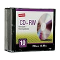 12x CD-RW, Silver, 10/Pack (21351-US)