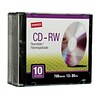 12x CD-RW, Silver, 10/Pack (21351-US)