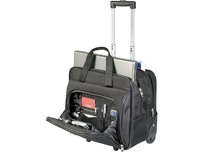 Targus Laptop Rolling Briefcase, Black Polyester (TBR003US)