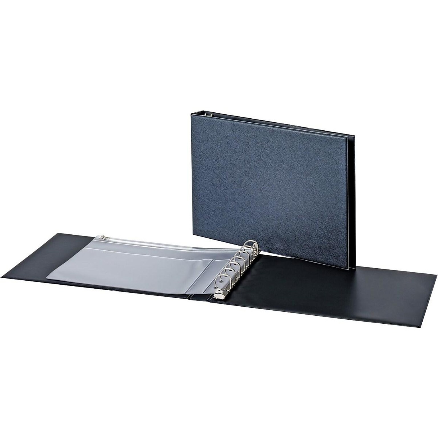Cardinal 1 7-Ring Business Check Binder, D-Ring, Black (35000V3)