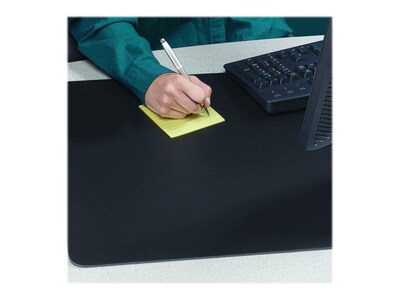 Artistic Rhinolin II Anti-Microbial Anti-Slip PVC Desk Pad, 24" x 36", Matte Black (LT81-2M)