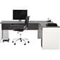 Bestar Connexion 71" L-Shaped Desk, Slate/Sandstone (93880-59)