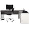 Bestar Connexion 71 L-Shaped Desk, Slate/Sandstone (93880-59)