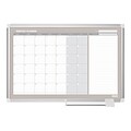 MasterVision Gold Ultra Magnetic Lacquered Steel Planning Board, Aluminum Frame, 4 x 3 (GA0597830)