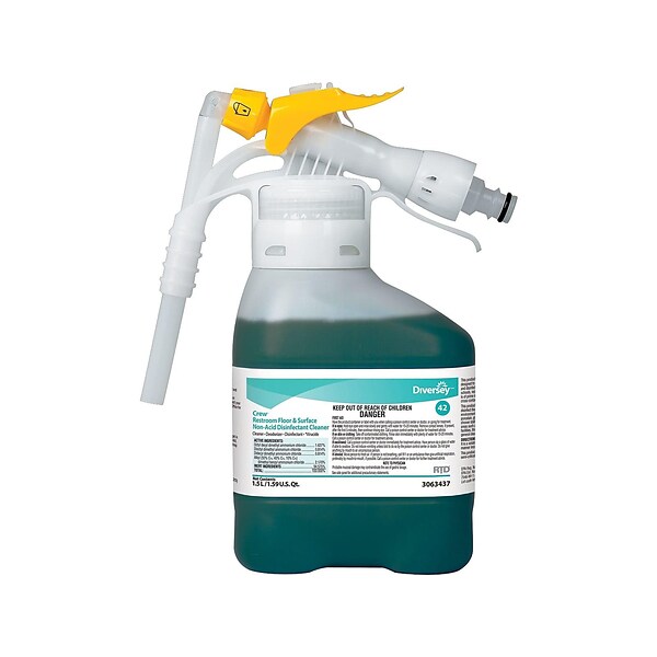 Crew Disinfectant for Diversey RTD, Fresh, 1.5 L / 1.59 U.S. Qt., 2/Carton