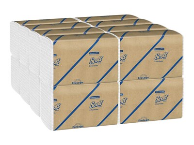 Scott C-Fold Paper Towels, 1-ply, 150 Sheets/Pack, 16 Packs/Carton (45786)