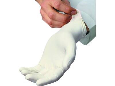 Ambitex L5201 Series Powder-Free Cream Latex Gloves, Small, 100/Box (LSM5201)