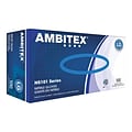 AMBITEX N5101 Series Blue Nitrile Gloves, Large, 1000/Carton (NLG5101)