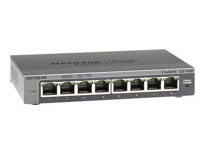 Netgear ProSAFE 8-Port Gigabit Ethernet Managed Switch, Gray (GS108E-300NAS)