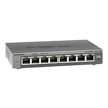 NETGEAR 8-Port Gigabit Ethernet Plus Switch (GS108Ev3) - Desktop, and ProSAFE Limited Lifetime Prote