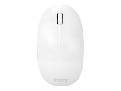 iHome IMAC-M110W Wireless Laser Mouse, White